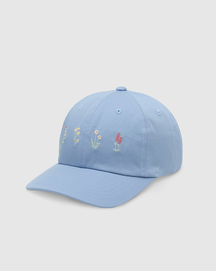Tentree Tentree Spring Flora Peak Hat (Unisex) | Lakeside Blue/White Oak