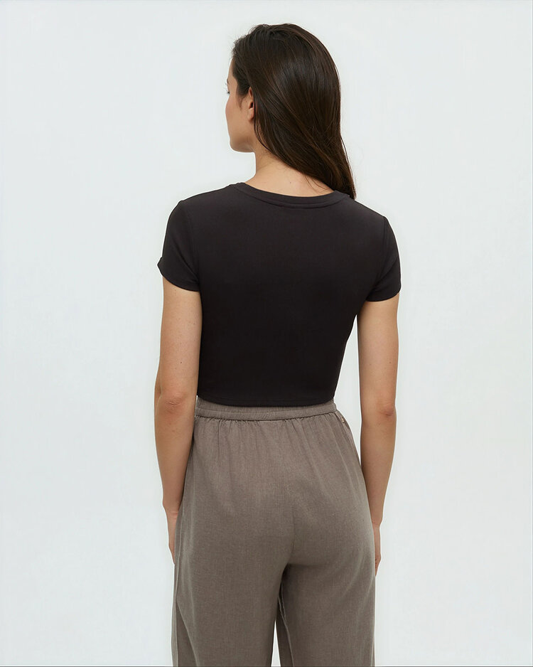 Tentree Tentree Lawson T-Shirt (Womens) | Meteorite Black