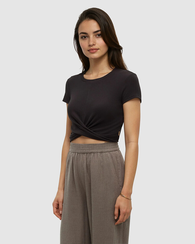 Tentree Tentree Lawson T-Shirt (Womens) | Meteorite Black