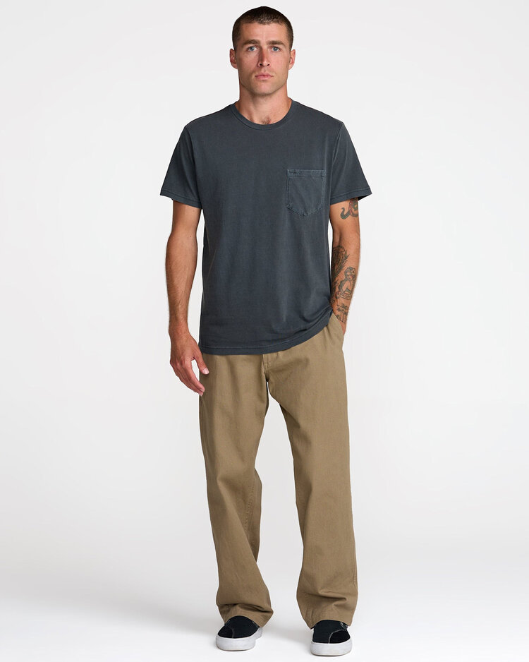 RVCA Rvca Ptc 2 Pigment Ss (Mens) | Pirate Black