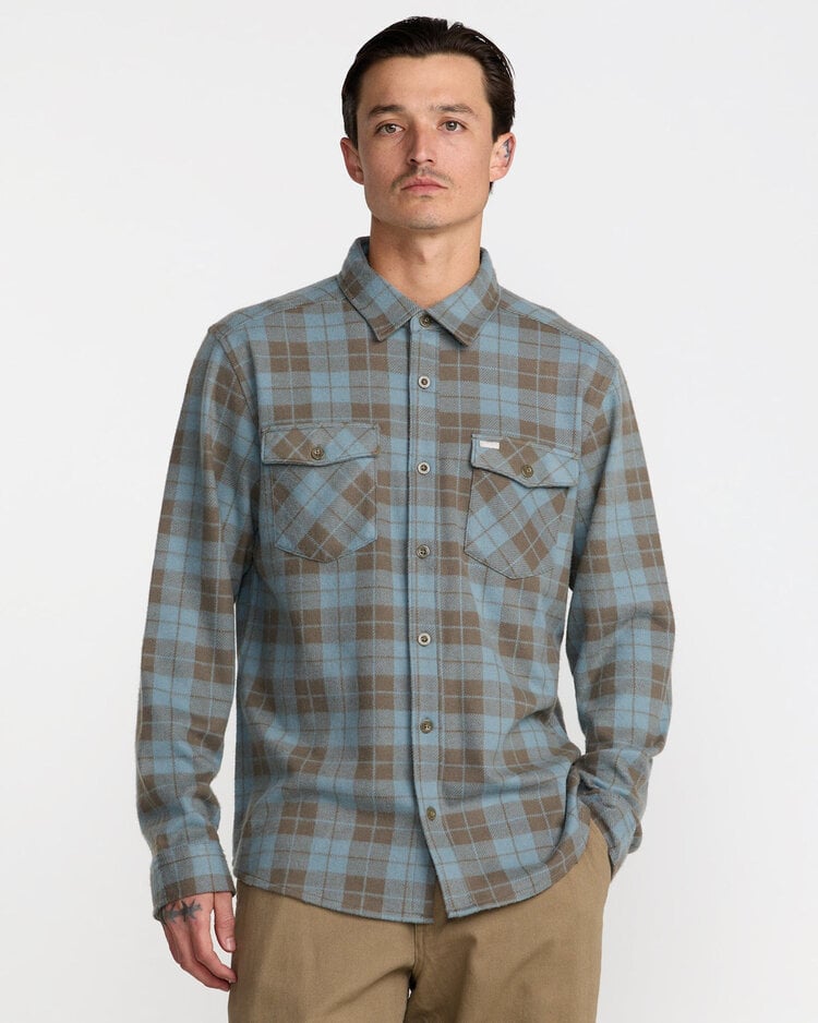 RVCA Rvca Vacancy Flannel Ls (Mens) | Lead