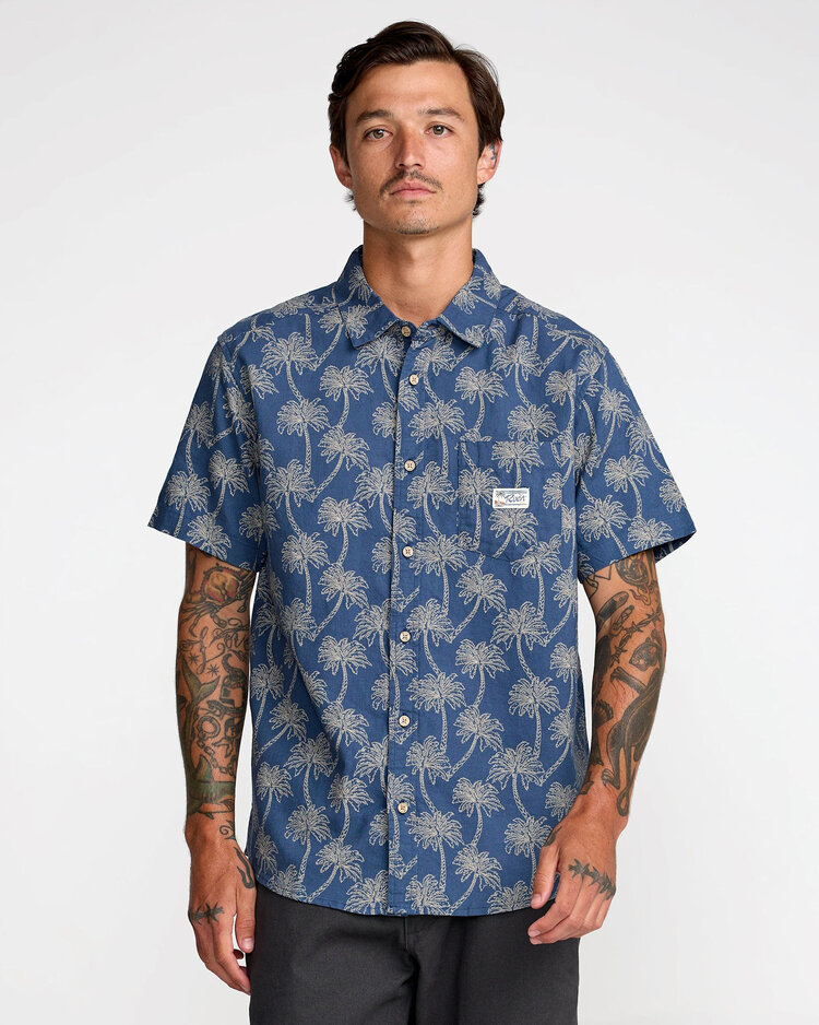 RVCA Rvca Exotica Ss (Mens) | Dark Denim