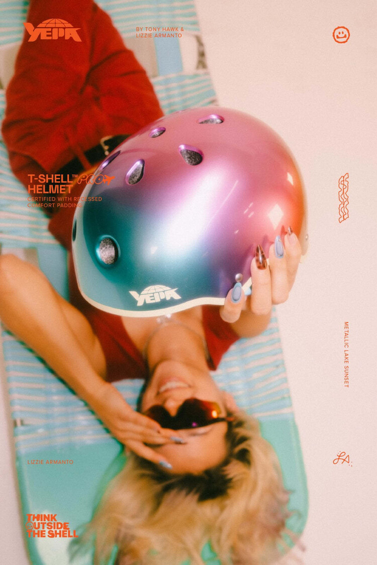 YEPA Yepa T-Shell Pro Helmet Cpsc/Astm | Lizzie-Metallic Lake Sunset