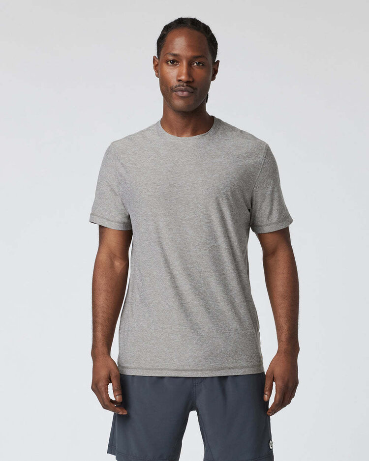 Vuori Vuori Strato Tech Tee (Mens) | Heather Grey