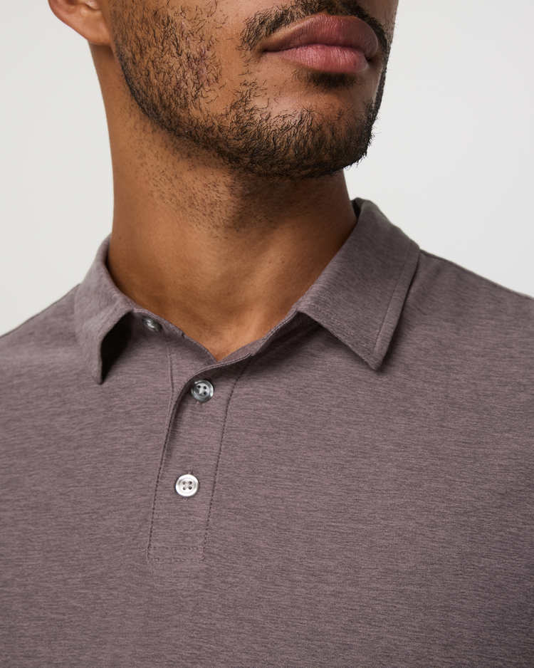 Vuori Vuori Strato Tech Polo (Mens) | Timber Heather