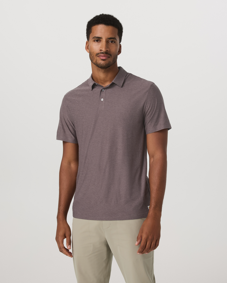 Vuori Vuori Strato Tech Polo (Mens) | Timber Heather