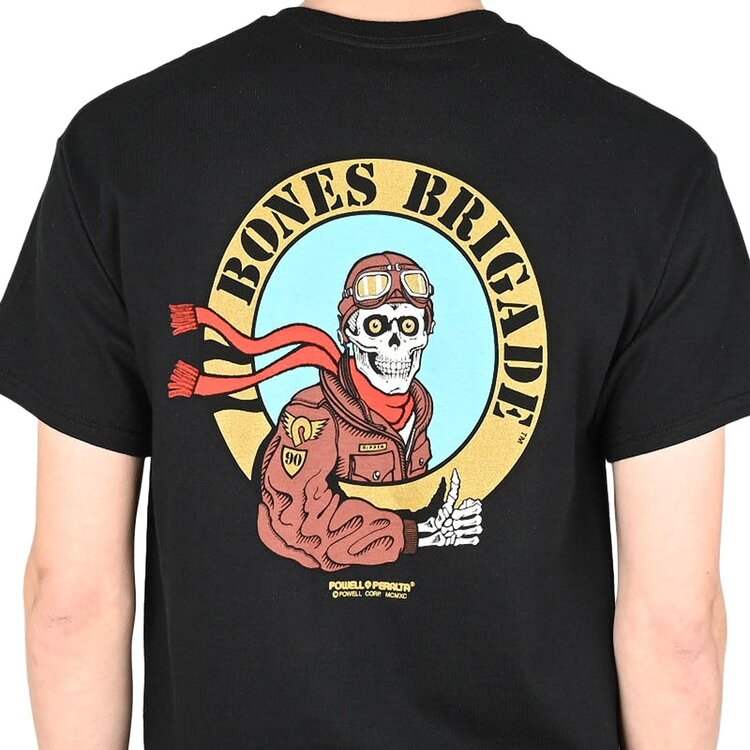 Powell Powell Riper Pilot Tee (Mens) | Black