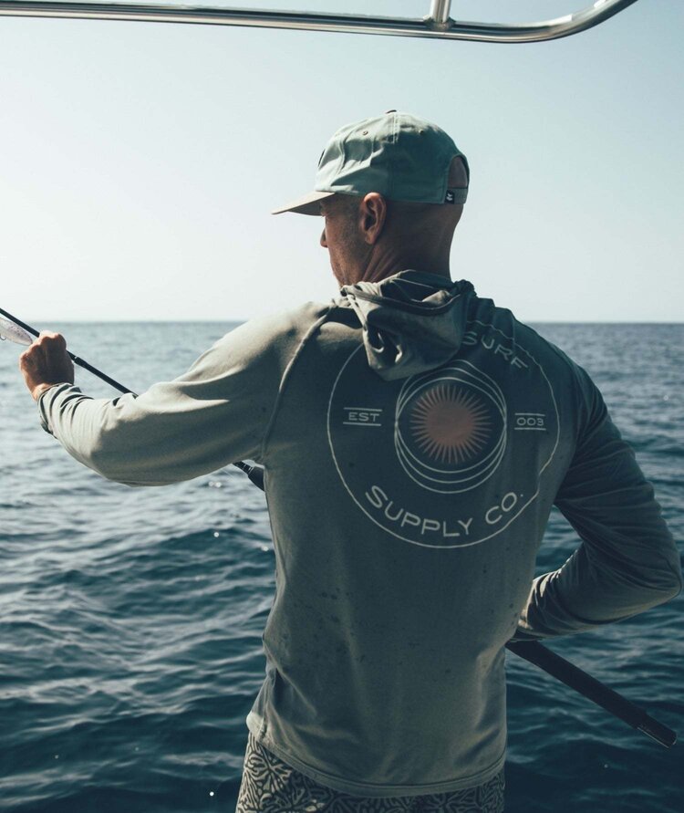 Jetty Jetty Mahi Uv Tech Hoodie (Mens) | Agave