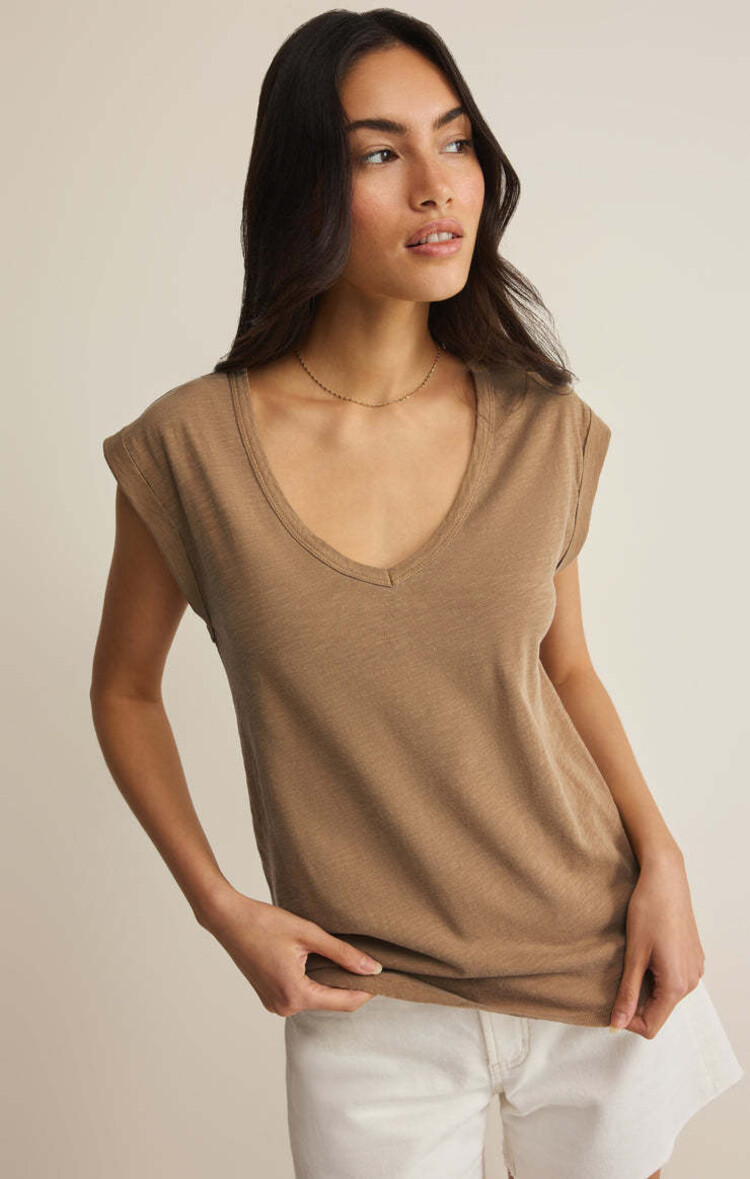 Z Supply Z Supply Per Diem V-Neck Tank | Taro