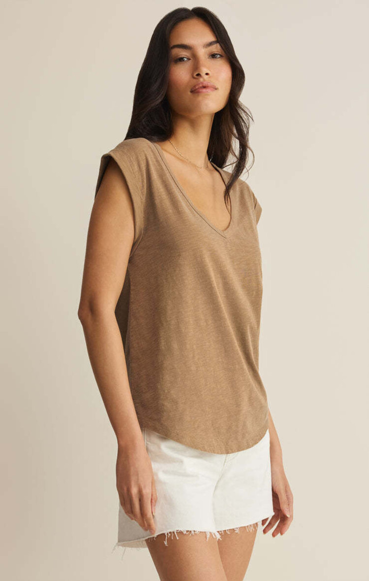 Z Supply Z Supply Per Diem V-Neck Tank | Taro