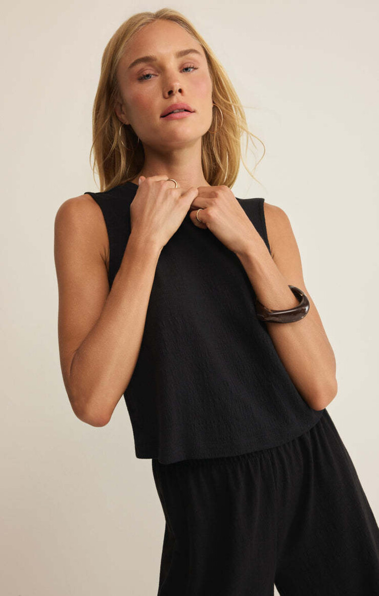 Z Supply Z Supply Sloane Textured Top | Black