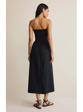 Z Supply Z Supply Sunsought Strapless Midi Dress | Black