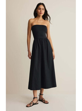 Z Supply Z Supply Sunsought Strapless Midi Dress | Black