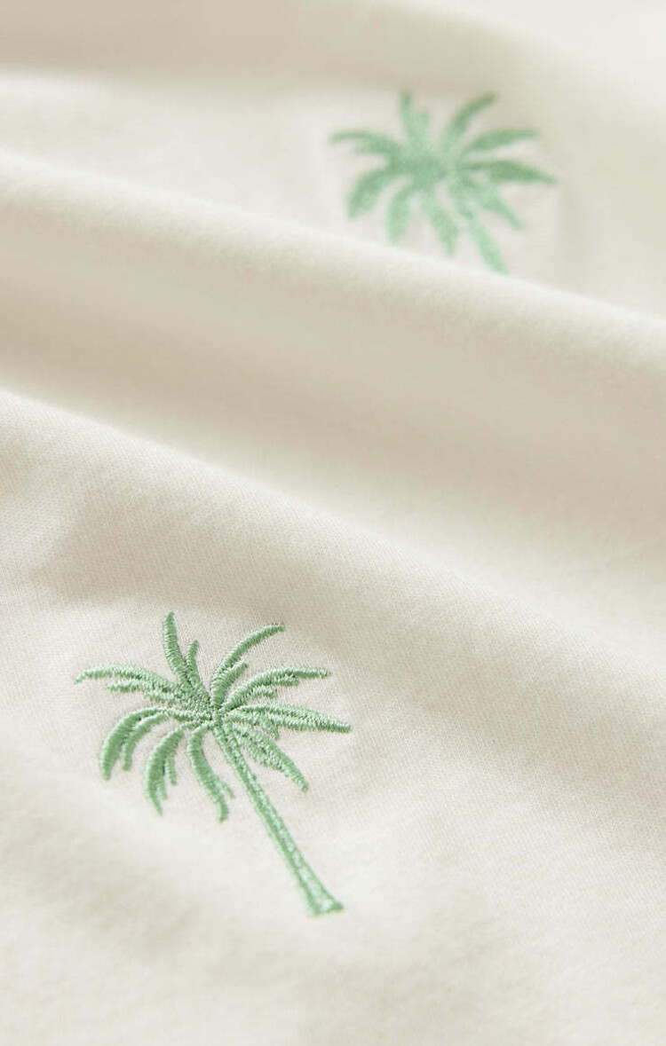 Z Supply Z Supply Palms Boyfriend Tee | Sea Salt