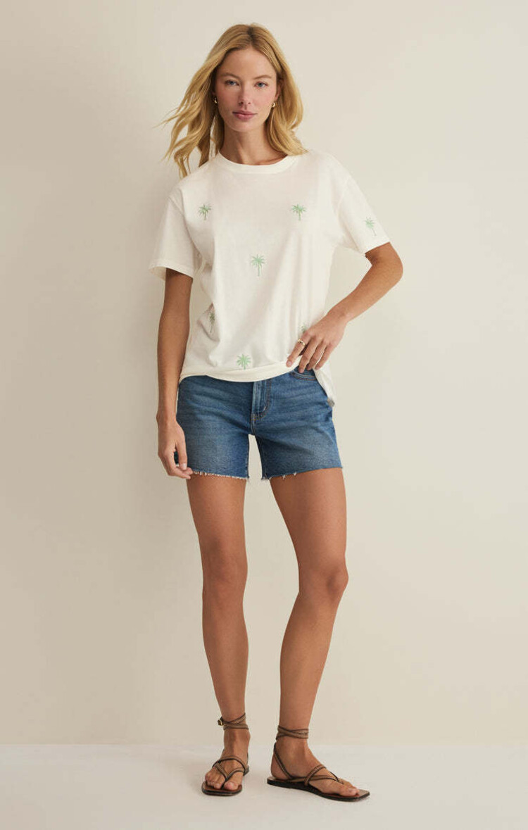Z Supply Z Supply Palms Boyfriend Tee | Sea Salt