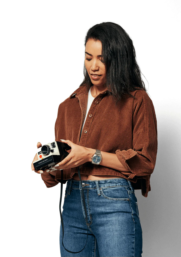 Nixon Nixon Time Teller Solar | Silver/Dusty Blue Sunray