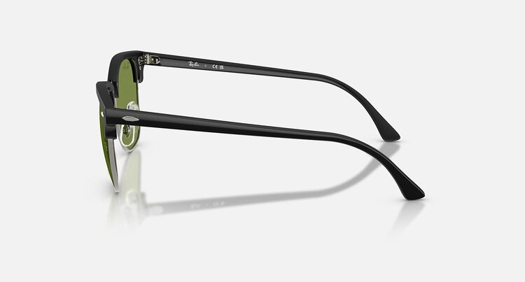 Ray Ban Ray Ban Clubmaster Matte Black On Black | Green