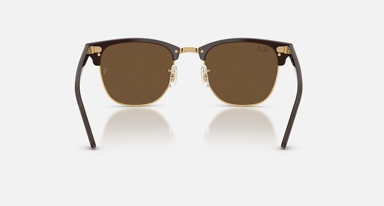 Ray Ban Ray Ban Clubmaster Brown On Gold | Dark Brown