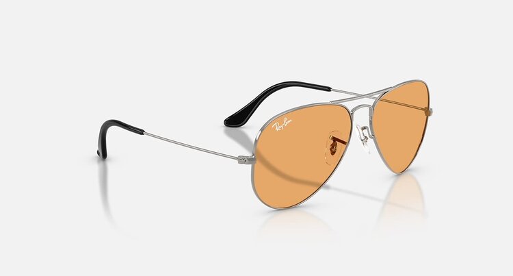 Ray Ban Ray Ban Aviator Large Metal Gunmetal | Orange