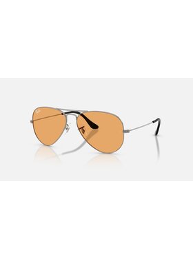 Ray Ban Ray Ban Aviator Large Metal Gunmetal | Orange