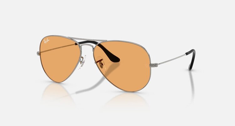 Ray Ban Ray Ban Aviator Large Metal Gunmetal | Orange