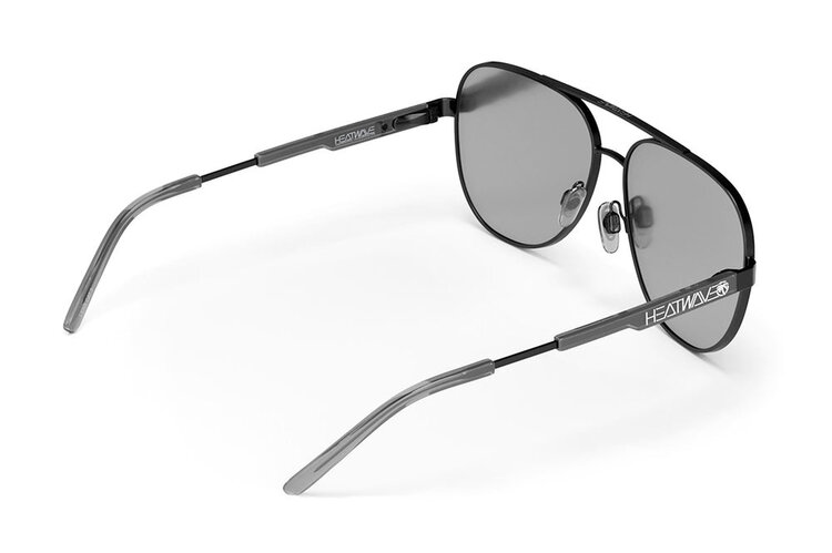 Heatwave Heatwave Incline Satin Black | Polarized Silver Lens