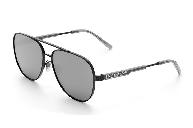 Heatwave Heatwave Incline Satin Black | Polarized Silver Lens