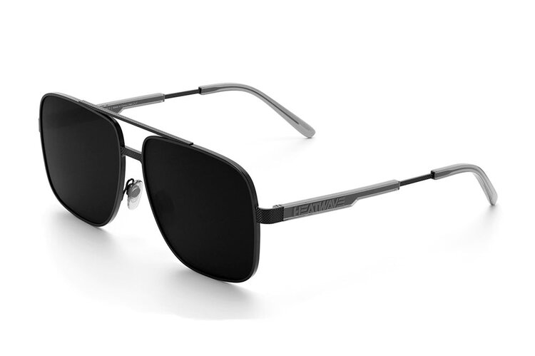 Heatwave Heatwave Nimitz Satin Black | Polarized Ultra Black  Lens
