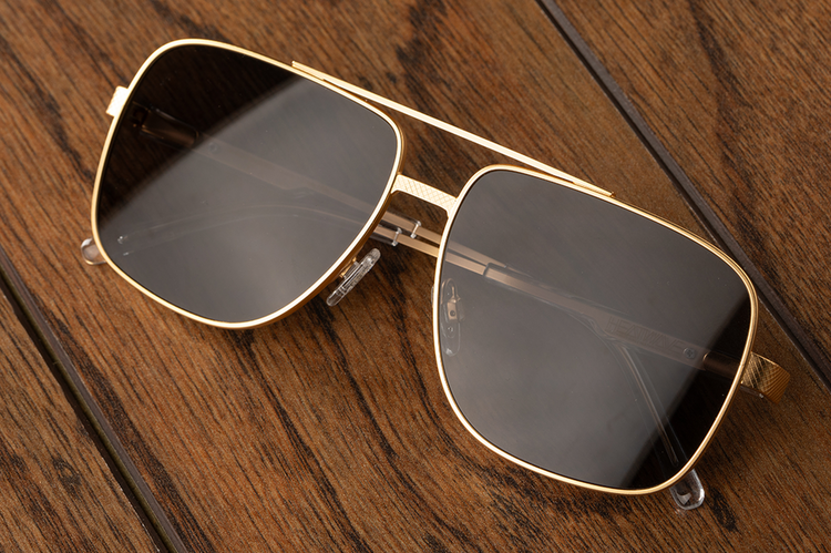 Heatwave Heatwave Nimitz Gold | Polarized Black Lens