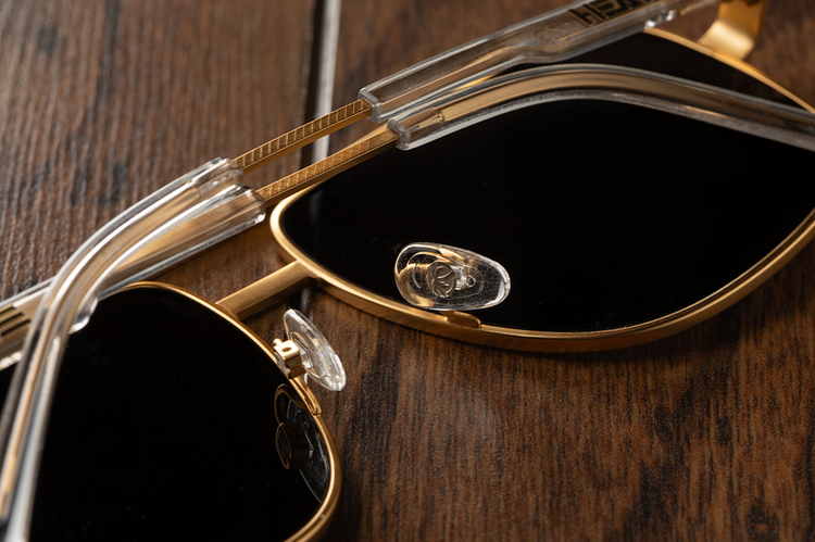 Heatwave Heatwave Nimitz Gold | Polarized Black Lens