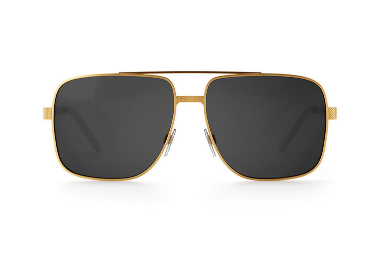 Heatwave Heatwave Nimitz Gold | Polarized Black Lens
