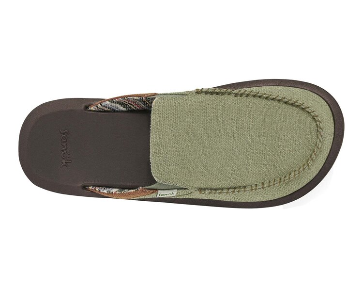 Sanuk Sanuk You Got My Back Hemp (Mens) | Army