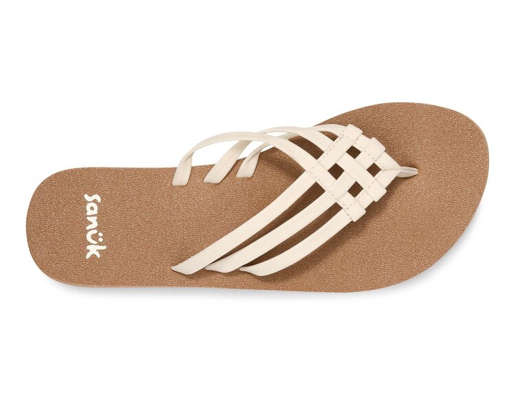 Sanuk Sanuk Yoga Sandy Ii (Womens) | Tan/White