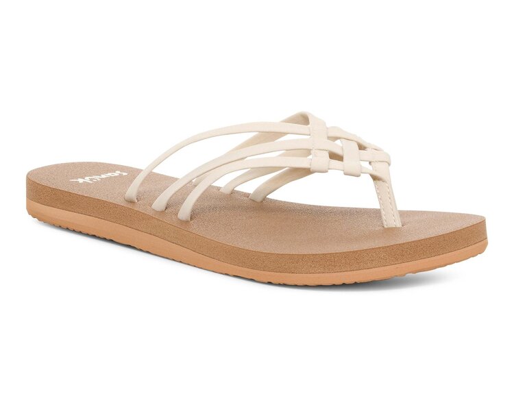 Sanuk Sanuk Yoga Sandy Ii (Womens) | Tan/White