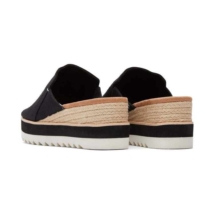 Toms Diana Mule Wedge Sandal (Womens) | Black