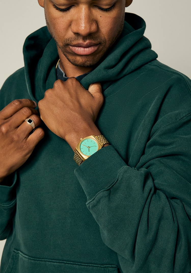 Nixon Nixon Time Teller | Gold/Turquoise/Gold