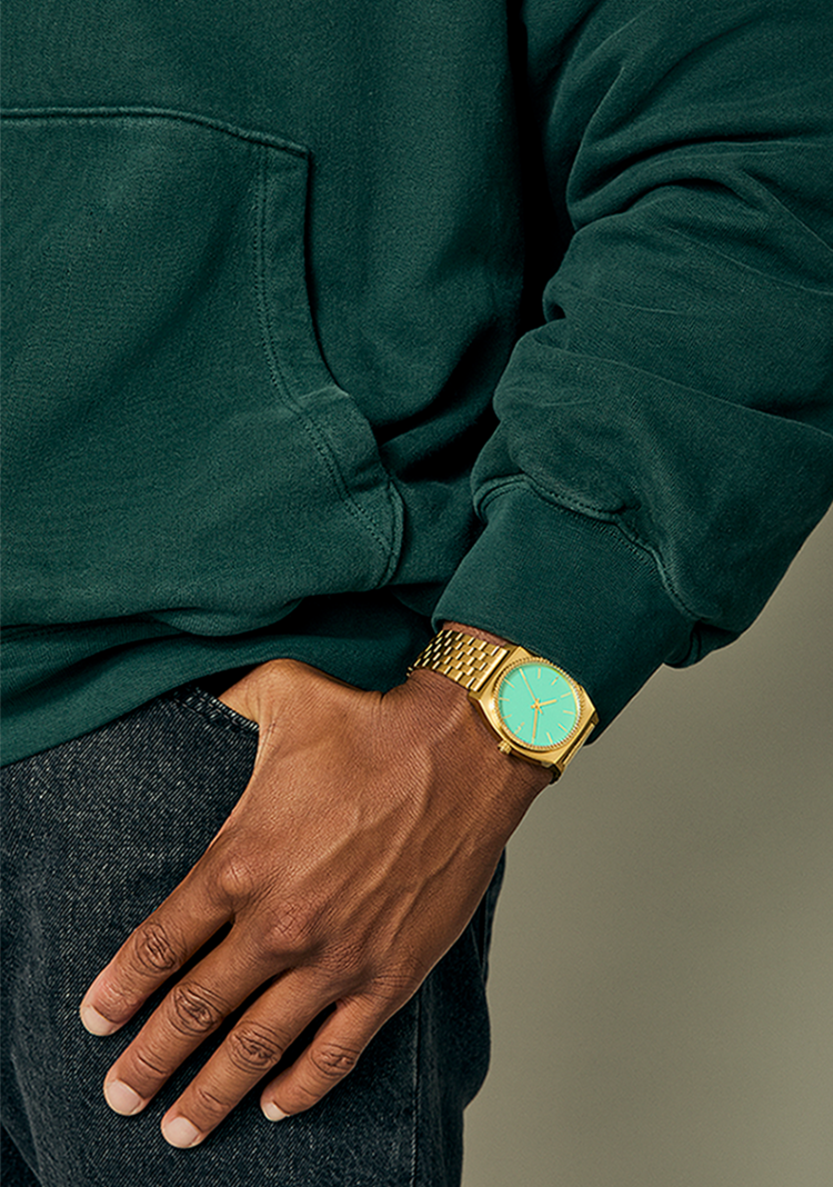 Nixon Nixon Time Teller | Gold/Turquoise/Gold