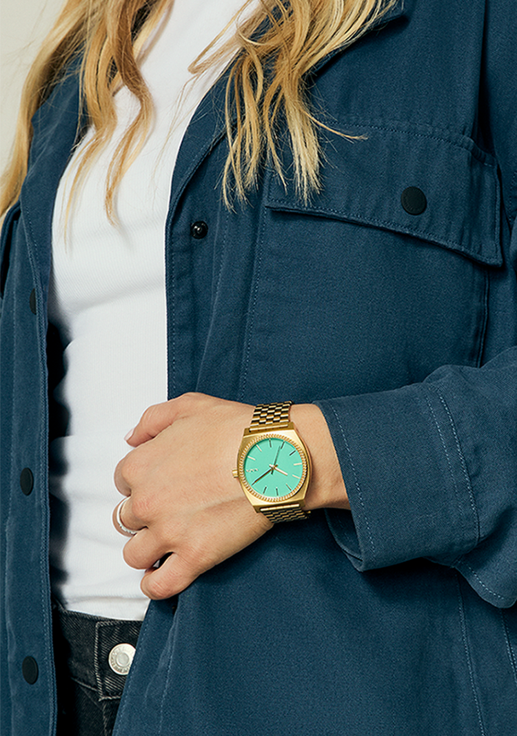 Nixon Nixon Time Teller | Gold/Turquoise/Gold