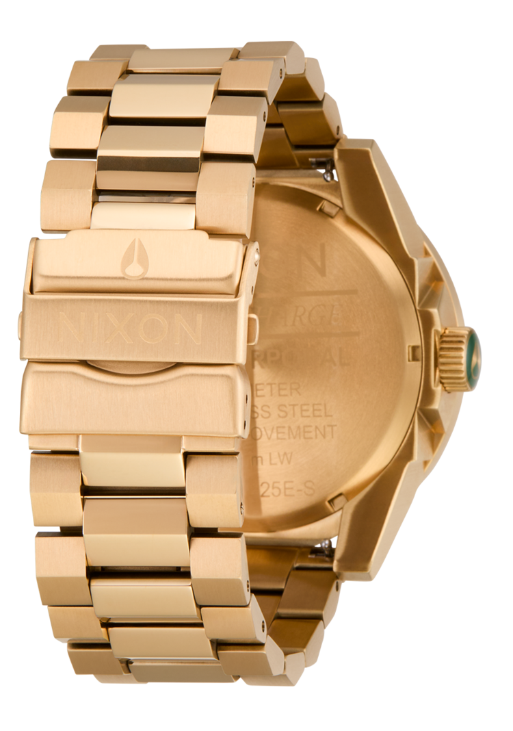 Nixon Nixon Corporal Stainless Steel | All Gold/Green Sunray