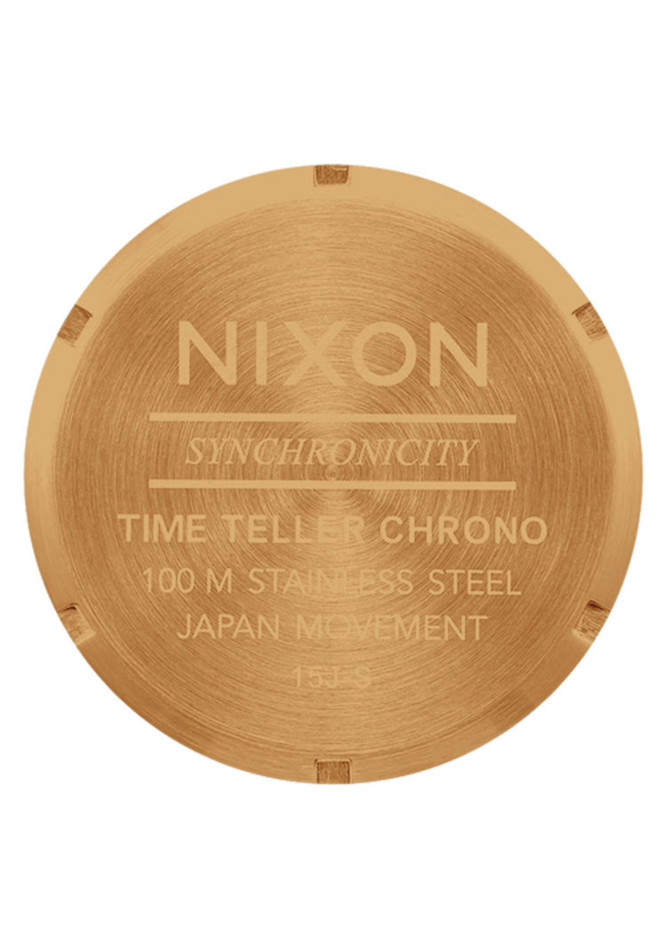 Nixon Nixon Time Teller Chrono | Gold/Green Sunray