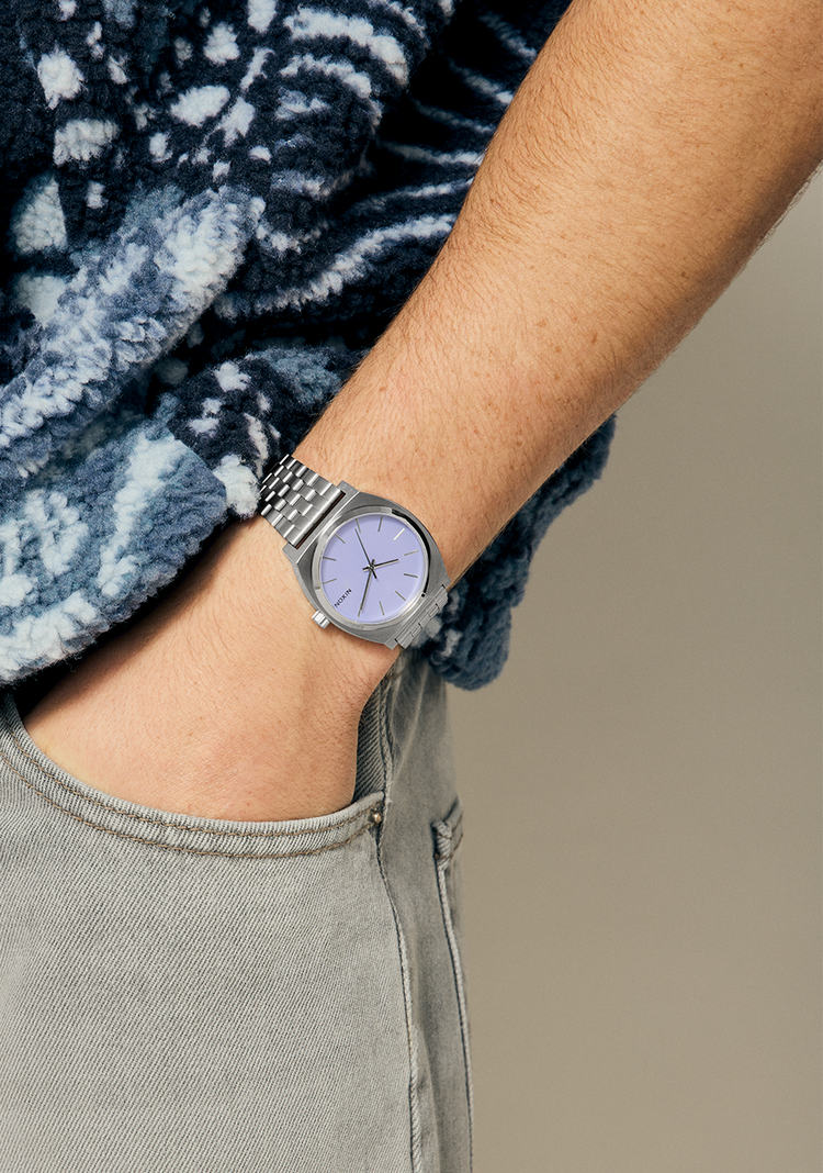 Nixon Nixon Time Teller | Silver/Lavender
