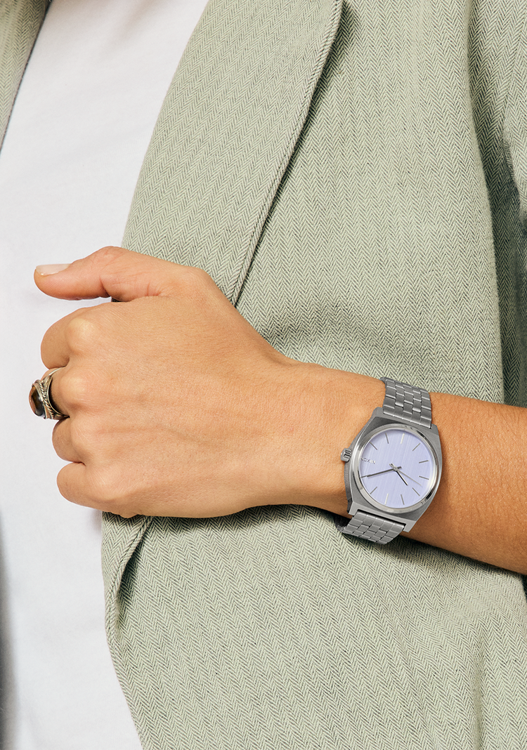 Nixon Nixon Time Teller | Silver/Lavender