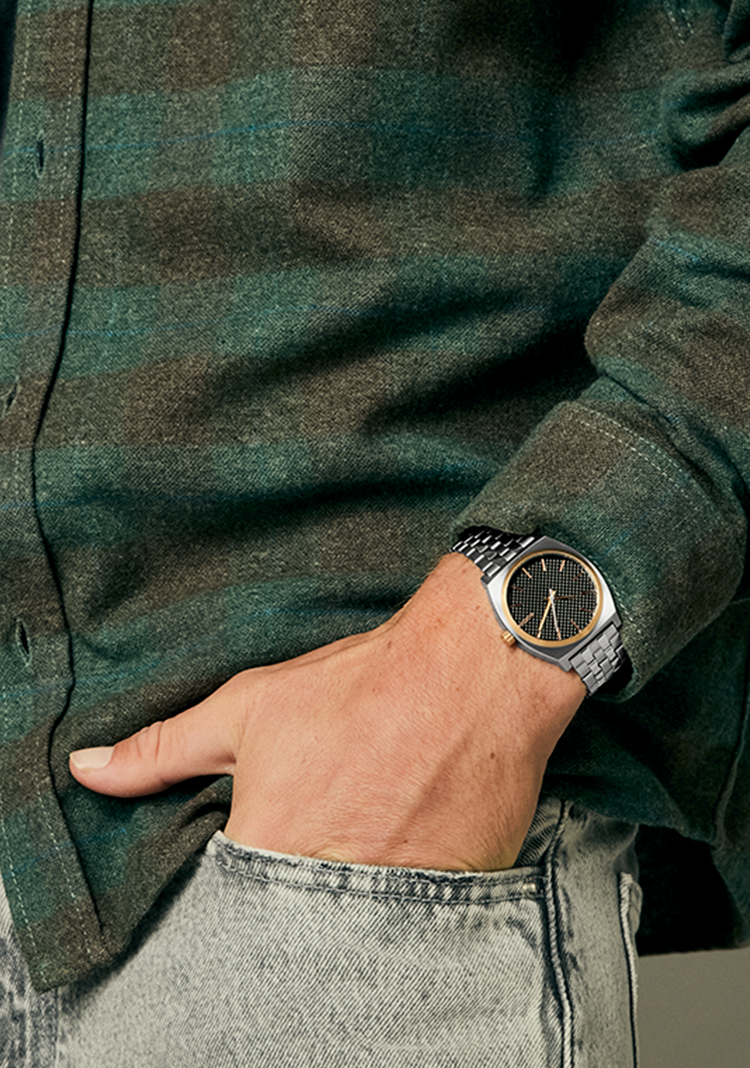 Nixon Nixon Time Teller | Silver/Rose Gold/Black