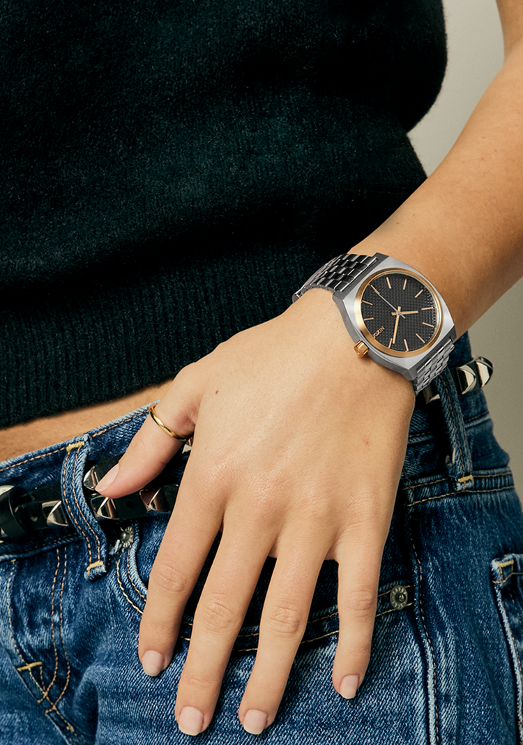 Nixon Nixon Time Teller | Silver/Rose Gold/Black