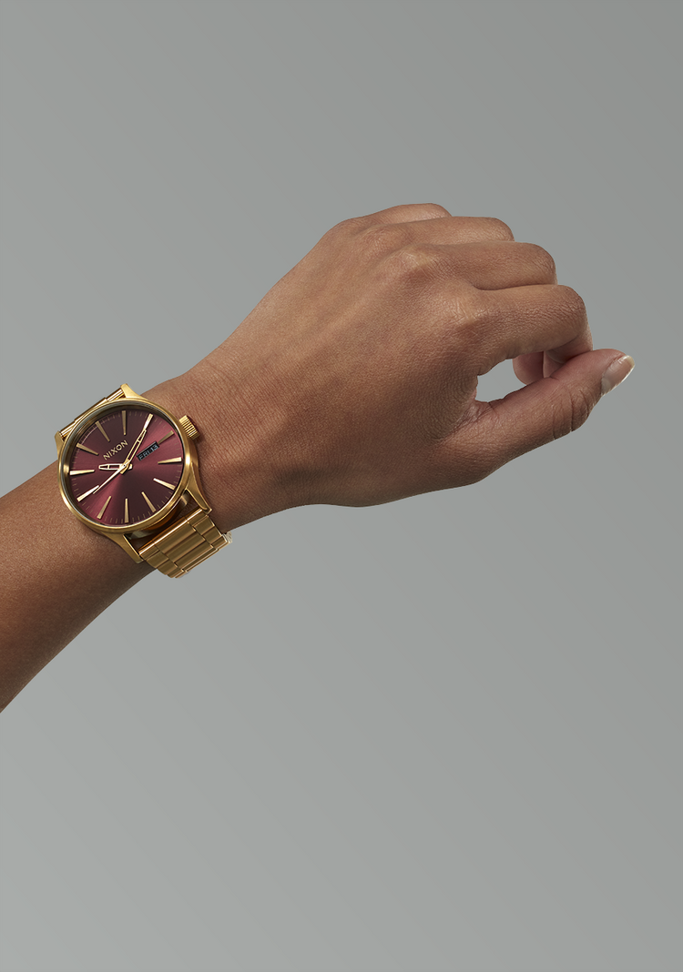 Nixon Nixon Sentry Ss | Oxblood Sunray/Gold