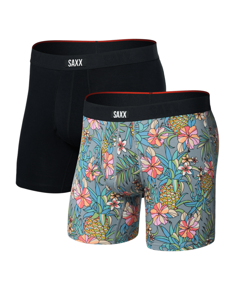 SAXX Saxx Vibe Xtra Soft Comfort-2Pk | Pineapple Field/Black