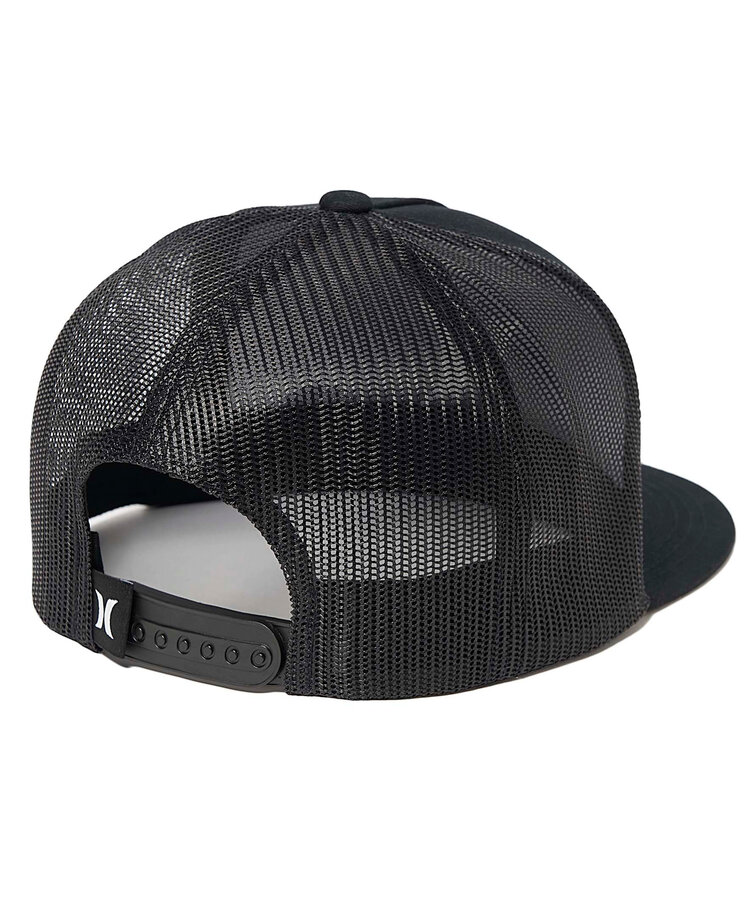 Hurley Hurley Icon Solid Flat Trucker (Mens) | Black