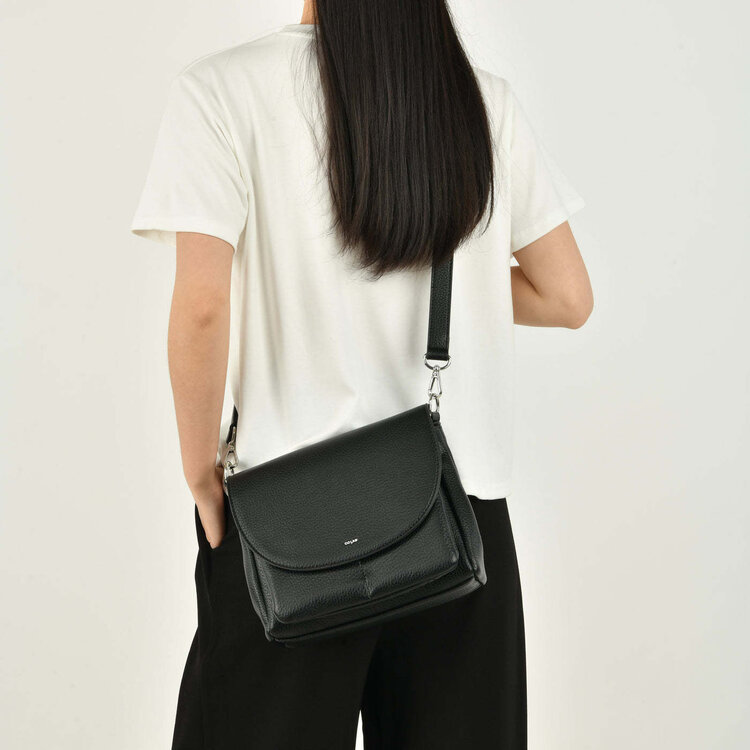 Co-Lab CoLab Clara Flap Crossbody | Black