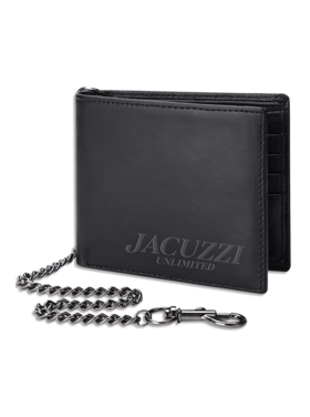 Jacuzzi Jacuzzi Pu Leather Chain Wallet | Black