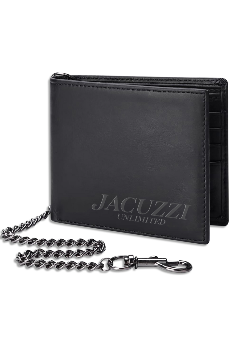 Jacuzzi Jacuzzi Pu Leather Chain Wallet | Black